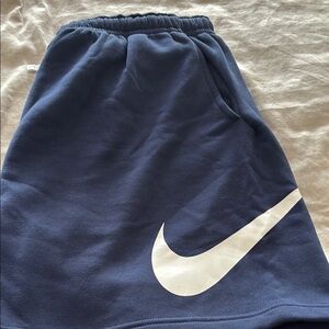 Nike Blue Sweatpant shorts for Casual Comfort